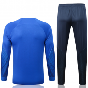2022 France Long Zipper Training Suit Blue